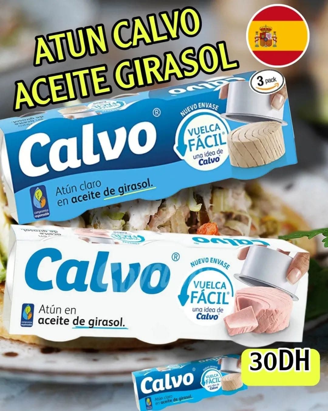 Calvo : thon, saumon, calamars