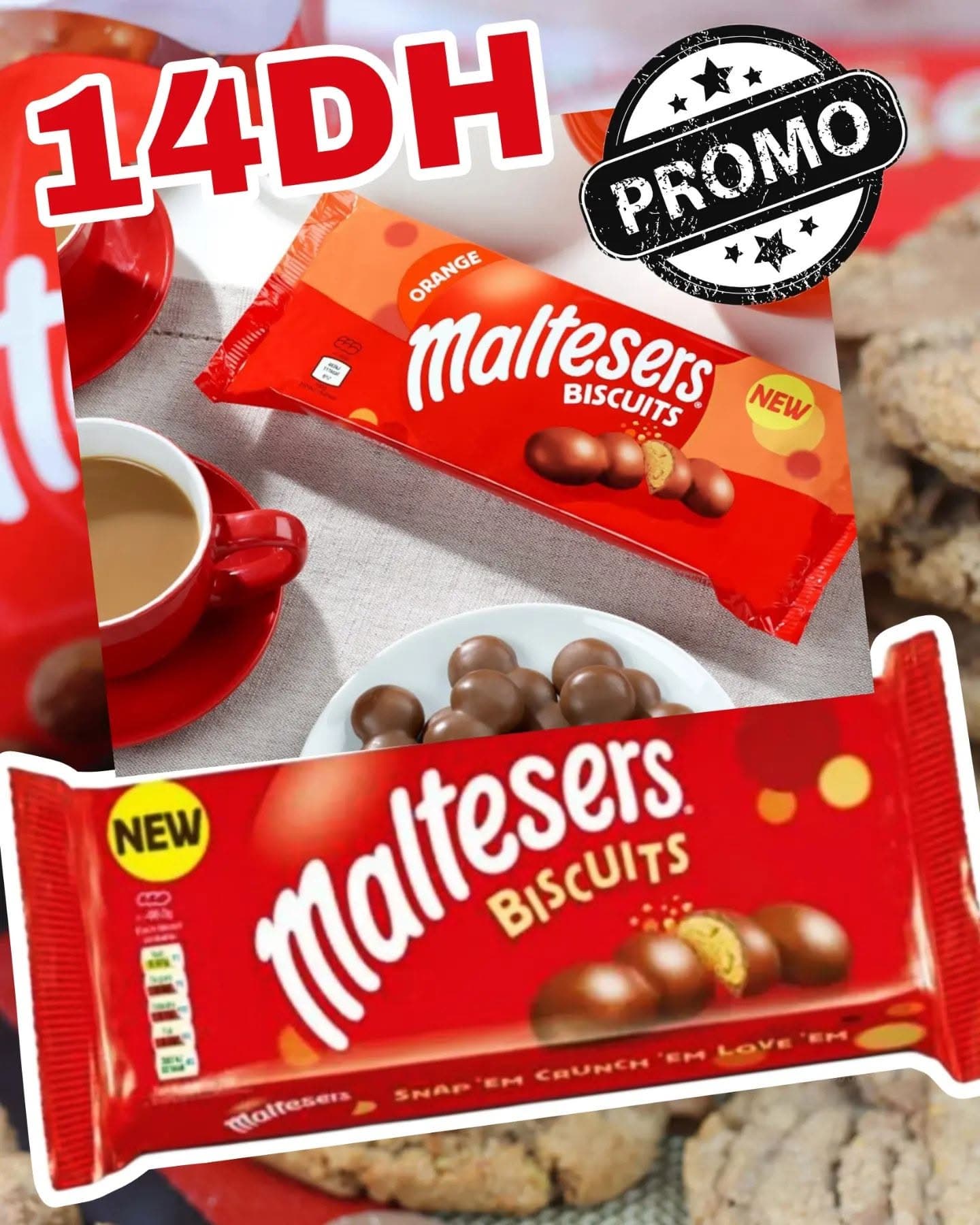Maltesers Biscuits à 14 DH